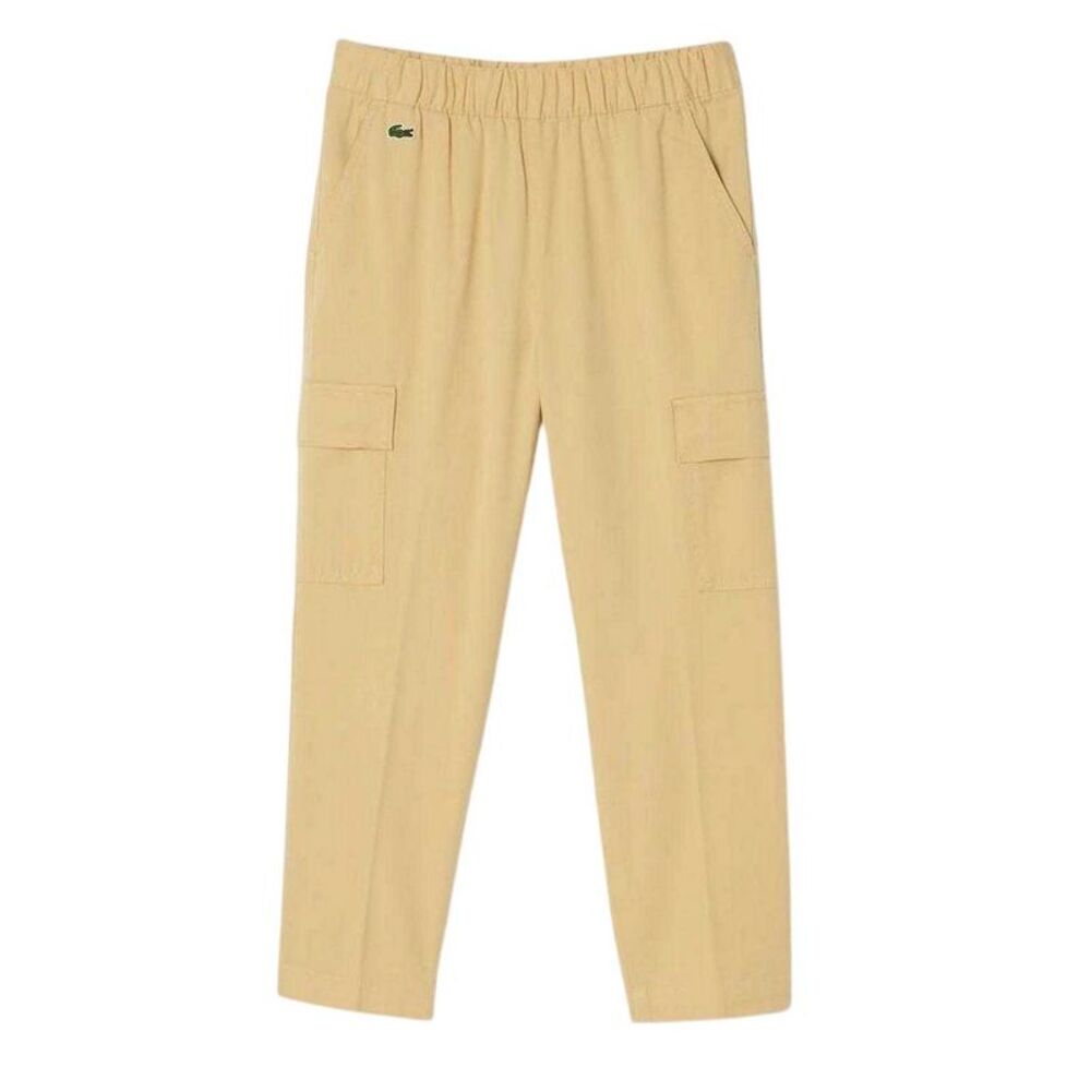 Lacoste Womens/Ladies Gabardine Cargo Pants / Natural